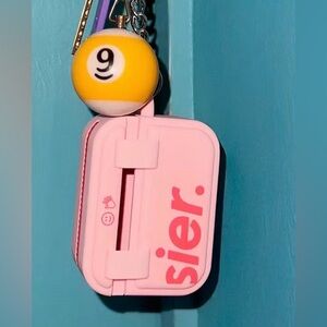 AirPod case Glossier Pink Keychain Accessory